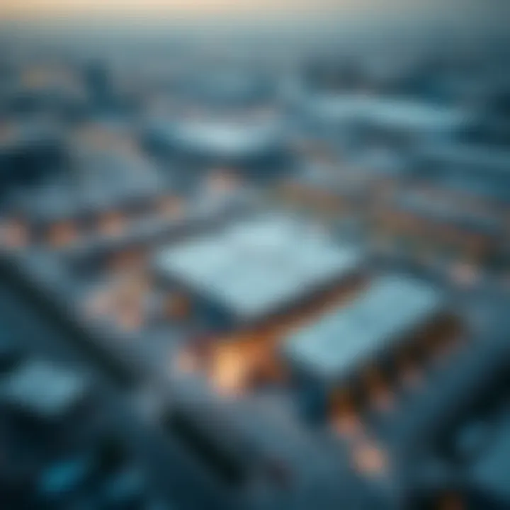 Strategic Locations for Warehousing in Dubai Aerial view of strategic warehouse locations in Dubai