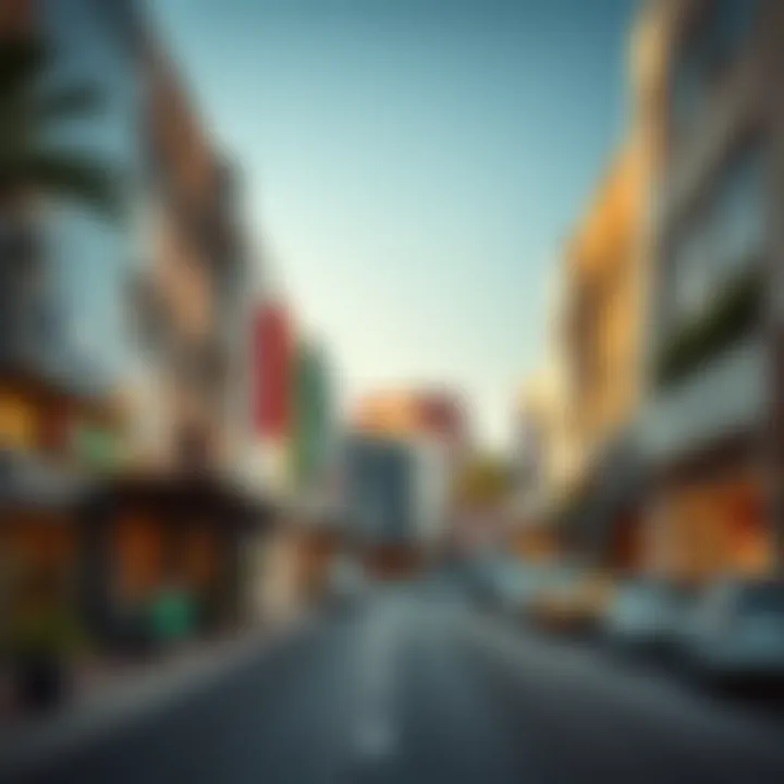 Commercial Street in Westzone Karama Commercial street in Westzone Karama bustling with shops and local businesses