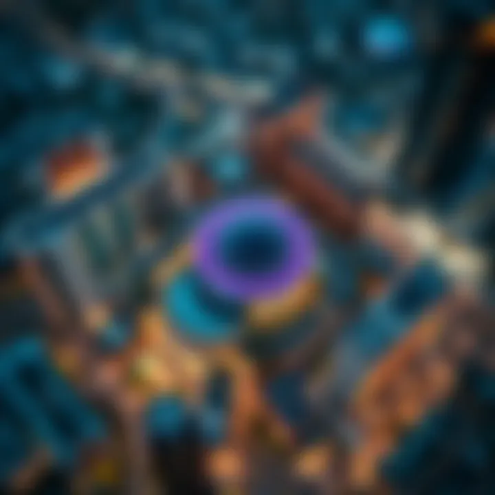 Integration with Surrounding Developments An aerial perspective highlighting the Eye of Dubai's integration with surrounding developments.