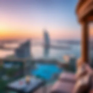 Breathtaking Panoramic View from Fairmont The Palm Panoramic view of the Palm Jumeirah and the hotel