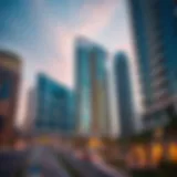 Stunning view of Falcon Tower Deira showcasing its architectural elegance