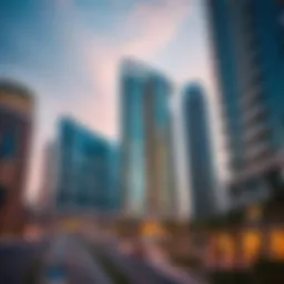 Stunning view of Falcon Tower Deira showcasing its architectural elegance