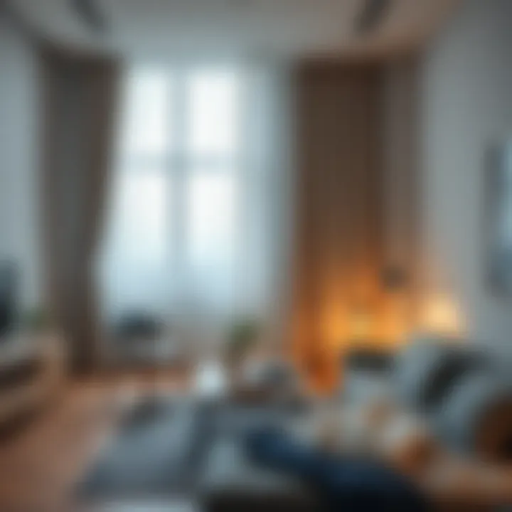 Cozy studio setting with essential amenities for comfortable living