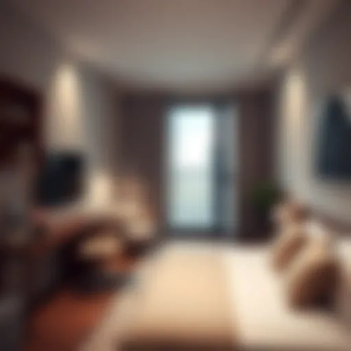 Modern studio apartment in Dubai showcasing minimalistic design