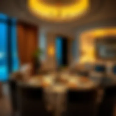 Gourmet dining experience in Five Palm Jumeirah room service