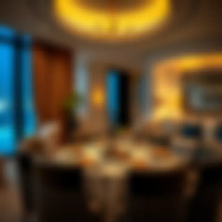 Gourmet dining experience in Five Palm Jumeirah room service
