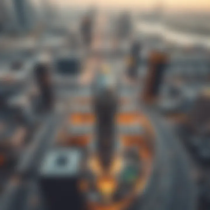 Aerial perspective showcasing Future Tower's urban integration