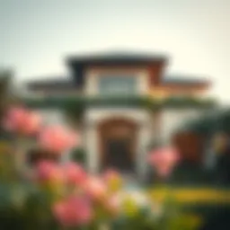 Elegant garden view villa with lush greenery