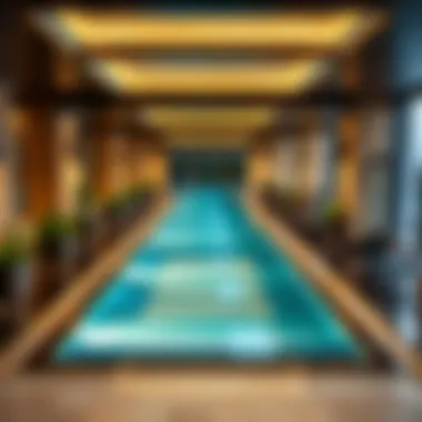 Amenities available at Garhoud Star Building including pool and gym