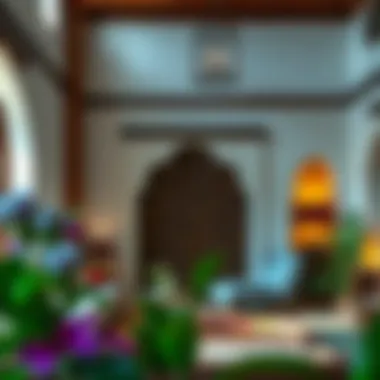 Local Craftsmanship in Interiors Interior design of a traditional house in Al Tawaar highlighting local craftsmanship