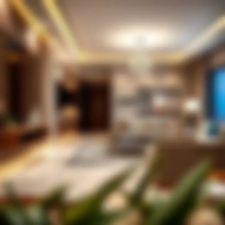 Luxurious interior design of an apartment in Hor Al Anz Star Residence