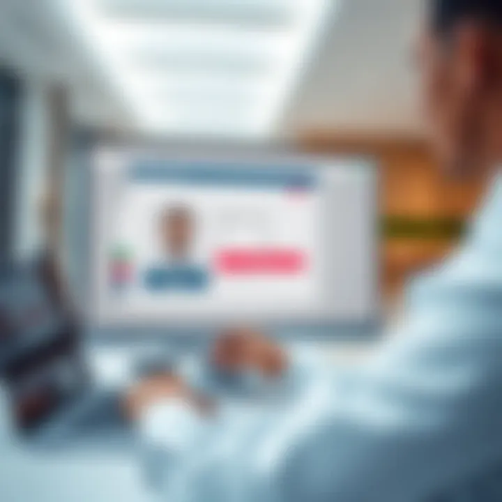 Navigating the Application Portal User navigating the Emirates ID application portal