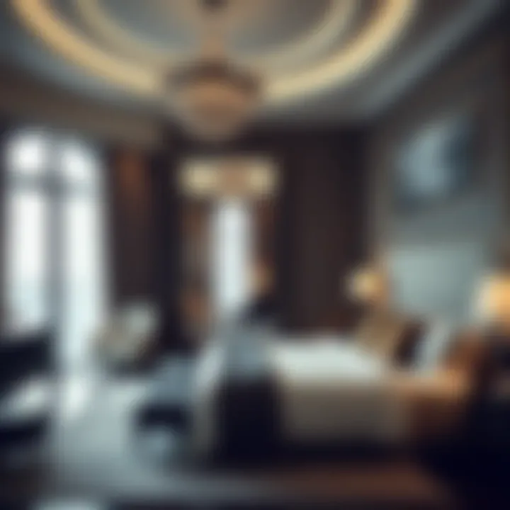 Luxurious bedroom featuring bespoke furnishings