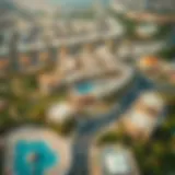 Aerial view of Jabel Ali Village showcasing its layout and surroundings