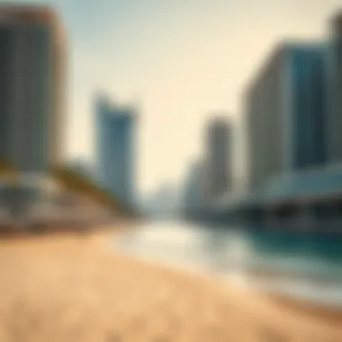 Breathtaking Beachfront of Jumeirah Beach Residence Stunning beachfront view of Jumeirah Beach Residence