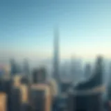 Dubai Skyline: A Hub of Luxury Living Aerial view of Dubai's skyline showcasing luxury apartments