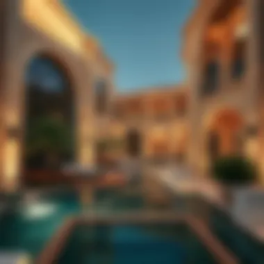 Architectural Marvels of Dubai Real Estate Luxurious real estate properties in Dubai highlighting architectural beauty