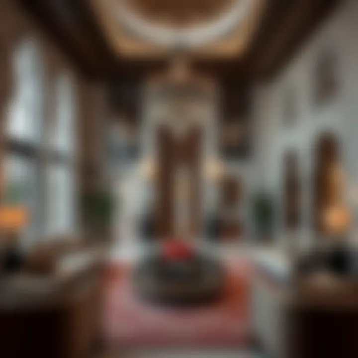 Elegant Majlis with Modern and Traditional Elements Elegant majlis with a blend of modern and traditional elements