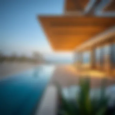 Beachfront View from Mamzar Chalets Beautiful beachfront view from Mamzar chalets