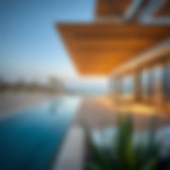 Beachfront View from Mamzar Chalets Beautiful beachfront view from Mamzar chalets