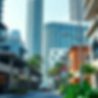 Neighborhood Surrounding Manchester Tower Vibrant neighborhood surrounding Manchester Tower