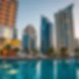 Architectural design of Marina Plaza showcasing modern aesthetics