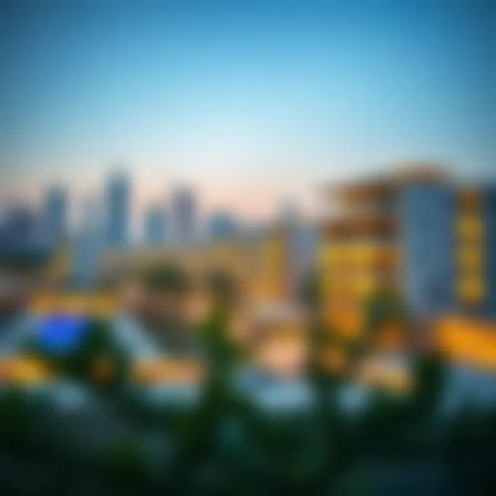 Modern Architecture of Masaken Al Warqa Stunning skyline view of Masaken Al Warqa showcasing modern architecture