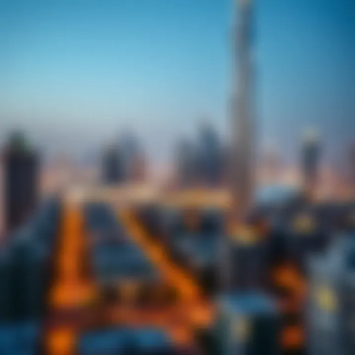 Dubai Skyline and Luxury Properties Overview of Dubai skyline showcasing luxury properties