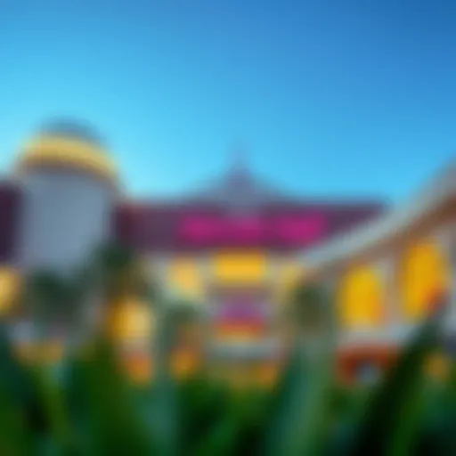 Exterior view showcasing Mercato Mall's architectural design