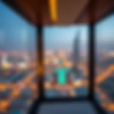 Panoramic view of Dubai from Metro Central Hotel Apartments