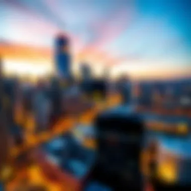 Panoramic view of International City skyline