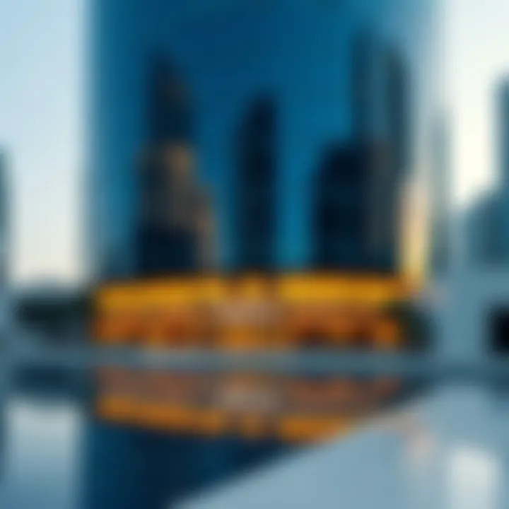 Narcissus Building Reflective Facade The reflective facade of the Narcissus Building showcasing its unique architectural design.