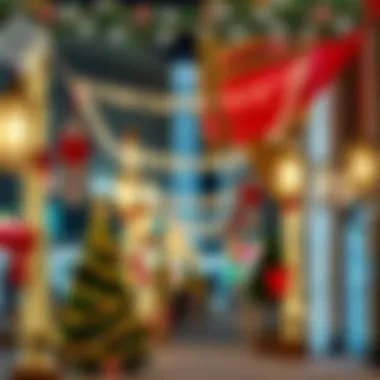 Festive decorations in a UAE city