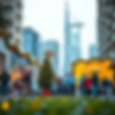 Tourists enjoying UAE holiday festivities