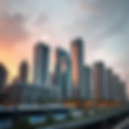 Modern office skyline in Business Bay