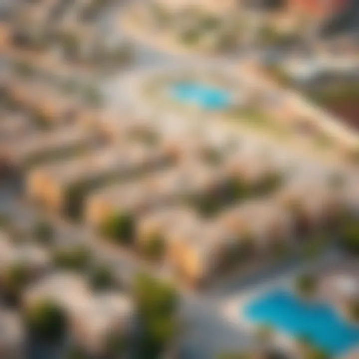 Aerial view of Damac Hills 2 showcasing residential layout