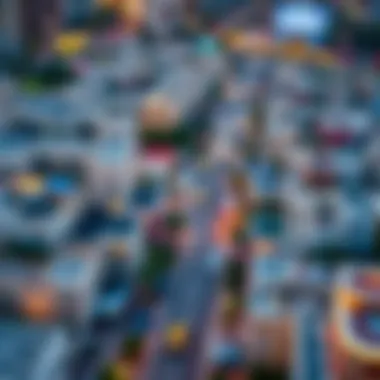 Community Insights: The Vibrant Neighborhoods of Dubai An aerial view of a bustling neighborhood in Dubai with various amenities