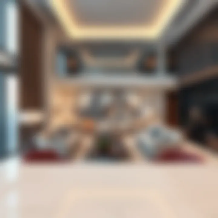 Luxurious Apartment Interior: Modern Aesthetics in Dubai A luxurious apartment interior highlighting contemporary design