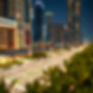 Neighborhood Insights in Dubai Map highlighting key neighborhoods in Dubai