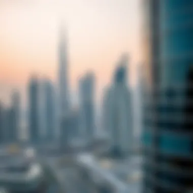 Dubai's Iconic Skyline Stunning skyline of Dubai showcasing modern architecture