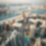 Aerial view of Dubai's skyline showcasing luxury real estate developments