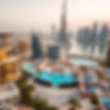 A panoramic view of Dubai's skyline showcasing luxury real estate