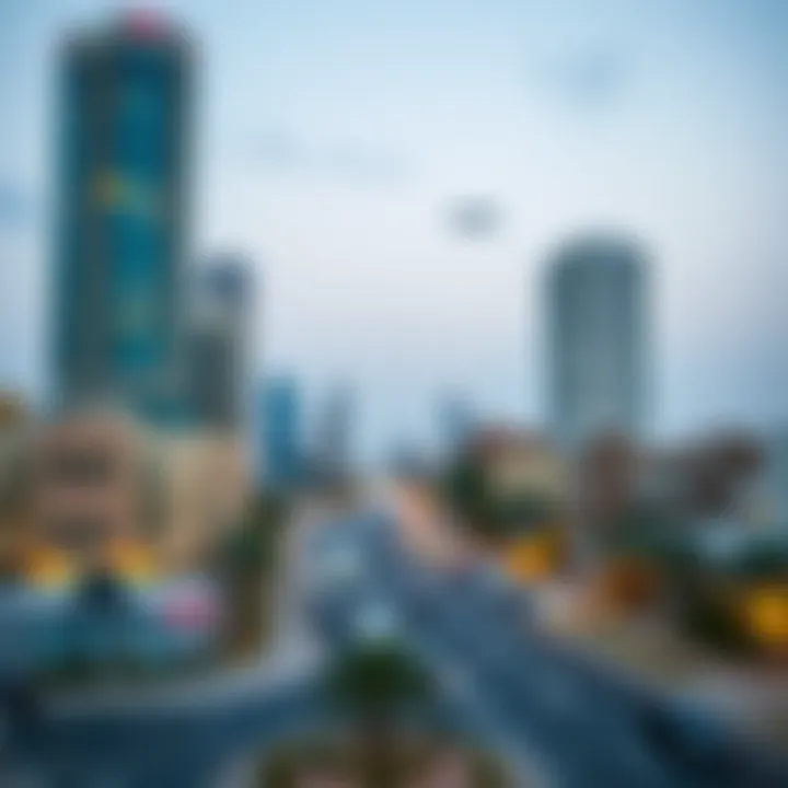 Popular Expatriate Neighborhoods in the UAE Map highlighting various expatriate neighborhoods in the UAE