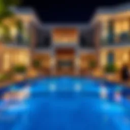 Luxurious villa exterior in Dubai