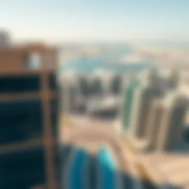 Aerial view of Abu Dhabi showcasing its modern architecture