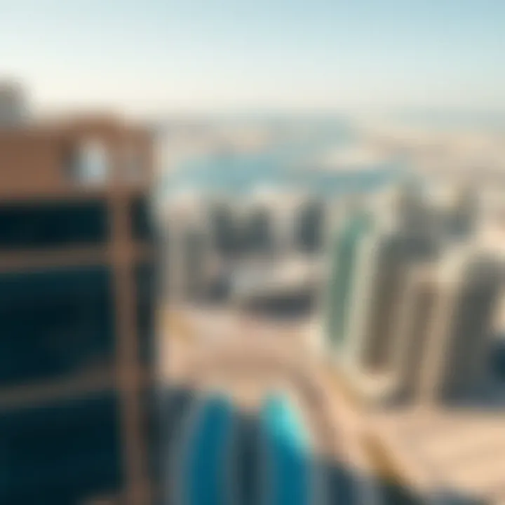 Aerial view of Abu Dhabi showcasing its modern architecture