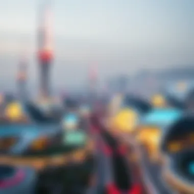 Futuristic skyline of NEOM