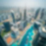 Dubai Skyline Overview Aerial view of Dubai's skyline showcasing residential and commercial properties