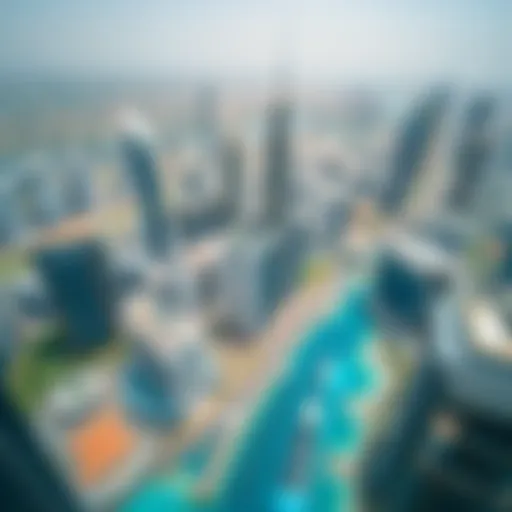 Dubai Skyline Overview Aerial view of Dubai's skyline showcasing residential and commercial properties