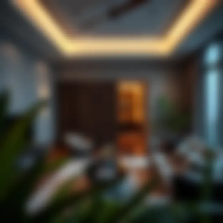 Luxurious Apartment Interior A modern apartment interior featuring contemporary design and luxurious finishes